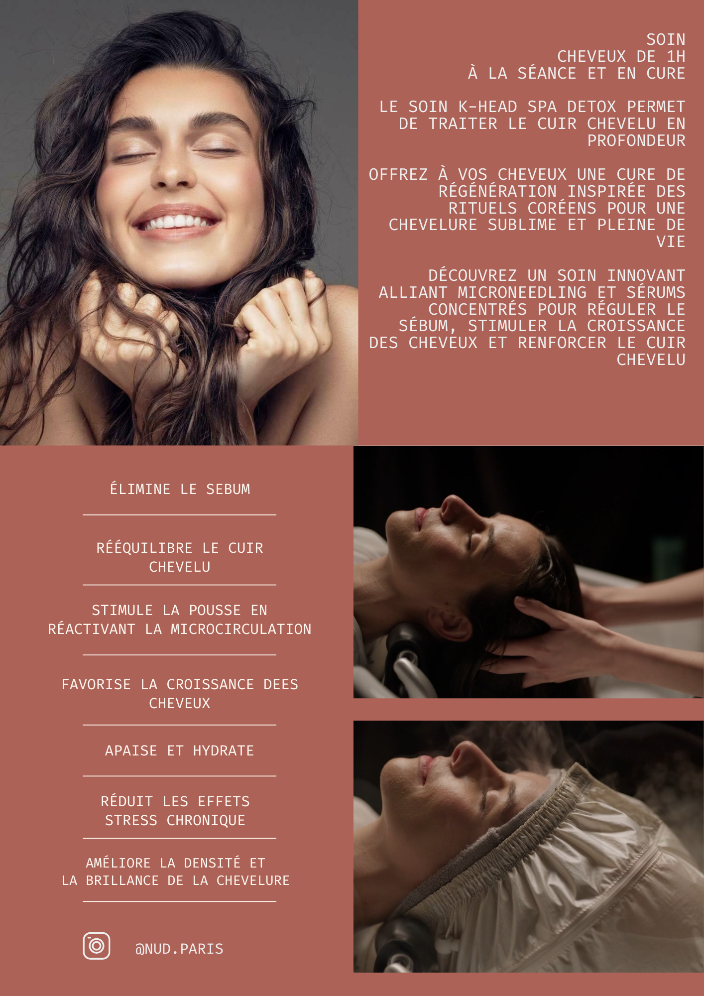 Le protocole et les bienfaits du Head Spa NÜD