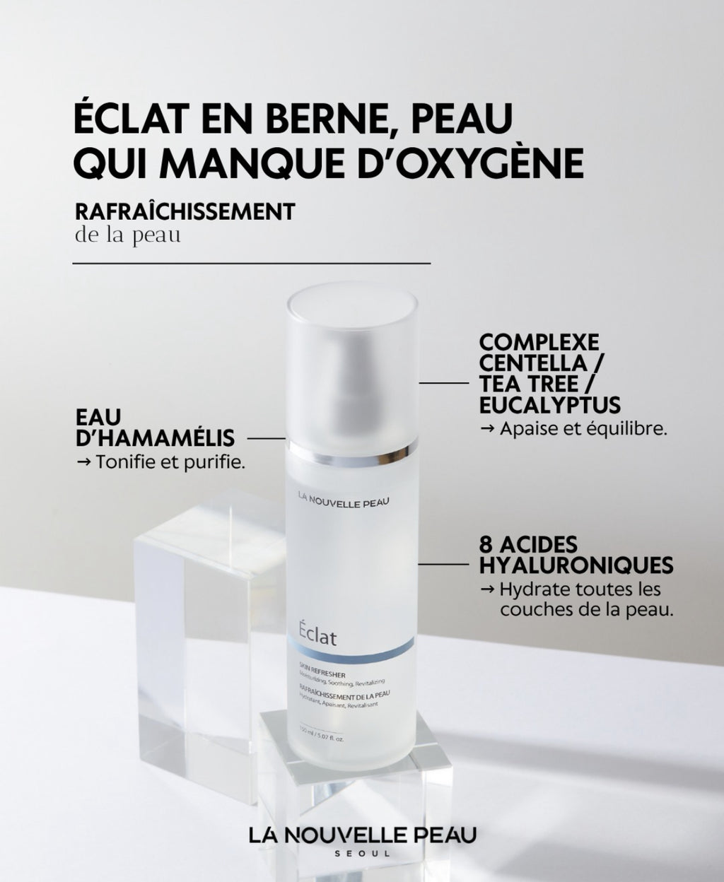 Coffret soin La Nouvelle Peau - Eclat - Double nettoyage coréen